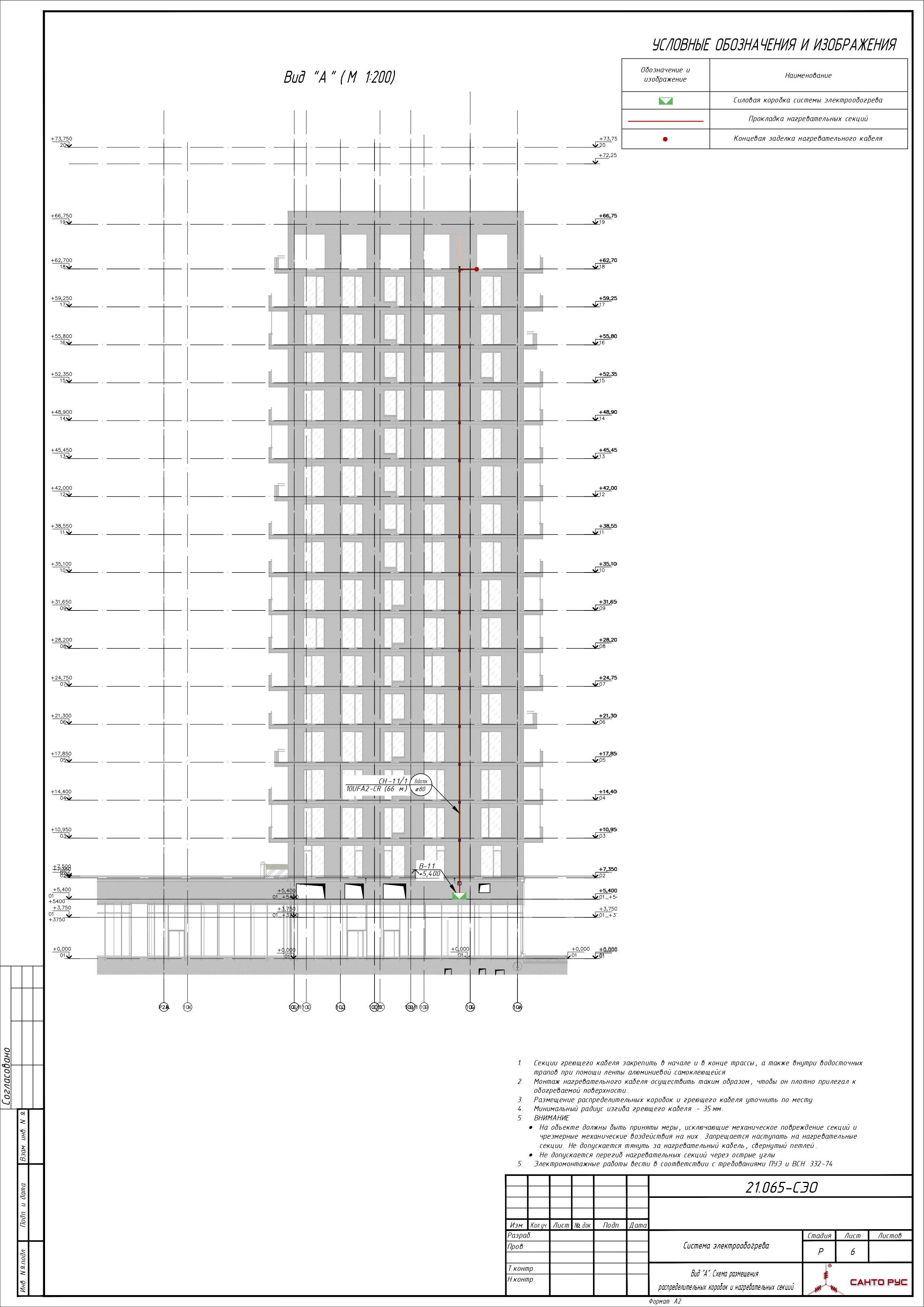 Система электрообогрева кровли